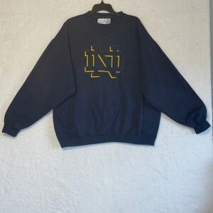 Gear For Sports Notre Dame Fighting Irish Sweatshirt Navy Blue XXL Big Cotton